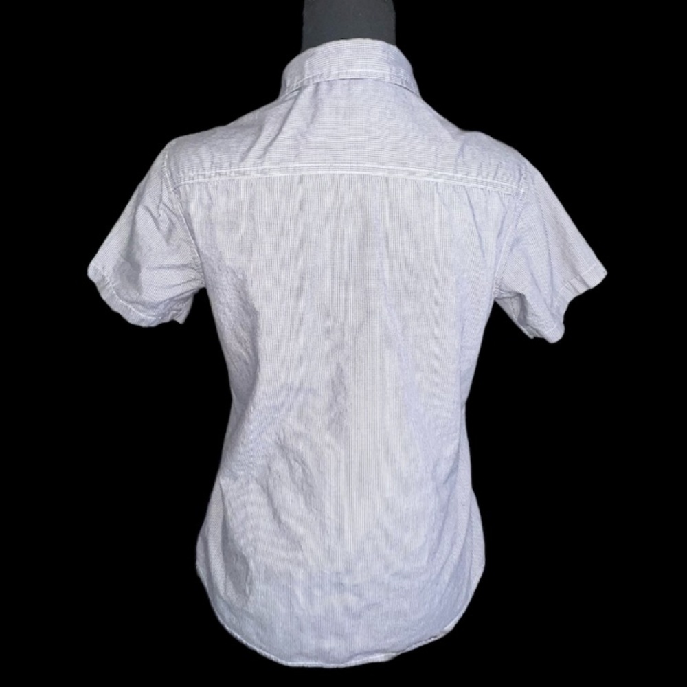 SOLD Ralph Lauren Polo Jeans Co. Short Sleeve Button Down Gingham Checked Top, S - Picture 5 of 15